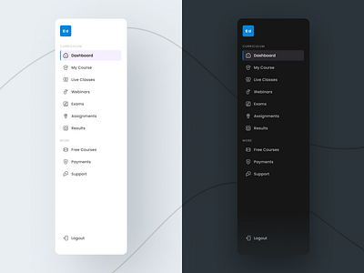 Navigation Bar components dashboard education erp medical menu navigation ui ui design ux ux design webapp design website design