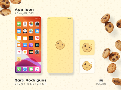 Daily UI 005 - App Icon 005 05 5 app app icon cookie daily daily ui daily ui 005 daily ui 05 daily ui 5 design graphic design icon illustration logo sara ui ux web