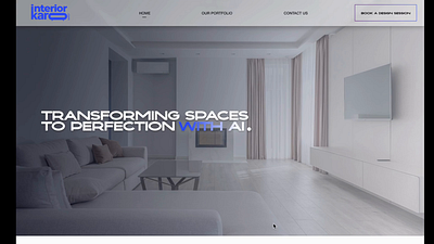 Web design prototype_Interiorkaro.com (figma) animation design figma interior logo prototype ui ux