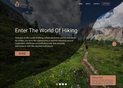 Hiking Website design app branding design graphic design illustration logo typography ui ux vector