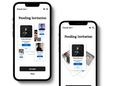 #DailyUI, Day-078:- Pending Invitation colours concept dailyui dailyuichallenge facebookpendinginvitation graphic design pendinginvitation socialmediainviationpage typography ui