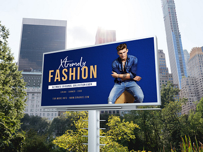 Fashion city outdoor Advertisement Billboard banner banner design design illustration instagram post logo poster print social media ads social media design social media post