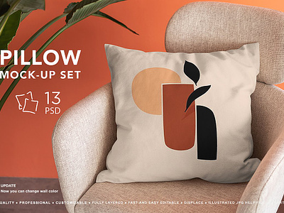 Pillow Mock-Up Set cushion mockup