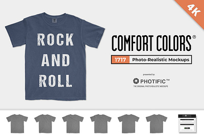 Comfort Colors 1717 Mockups tee