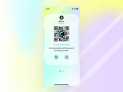 Crypto wallet mobile app UI/UX design, Receive crypto, QR Code app crypto app crypto wallet app design graphic design illustration mobile qr code receive crypto ui ux wallet app