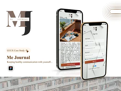 UI/UX case study on me Journal... My idea design graphic design ui ux