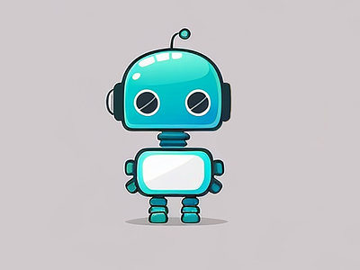 Cute Chatbot Robot Illustration ai ai illustration art dribbble chatbot illustration cute robot design art dribbble digitalart design art dribbble dribbble robot illustration