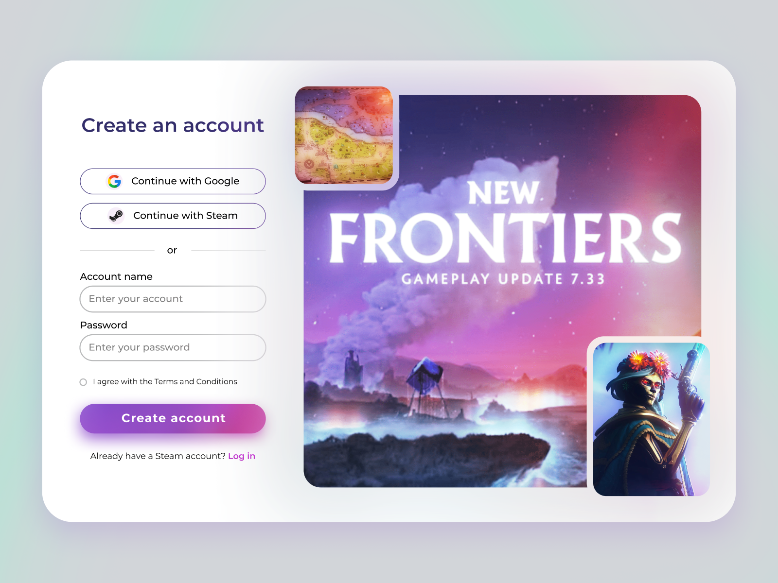 #001 Daily UI | Sing Up animation app branding dailyui design flat graphic design illustration illustrator interfacedesign logo minimal motion graphics steam typography ui ux vector web website