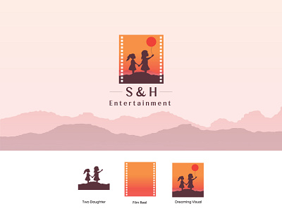 S & H Entertainment Logo Design branding design graphic design illustration logo logodesign typography ui ux vector