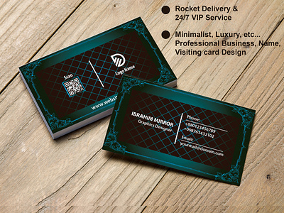 Design unique minimalist professional luxury business card by