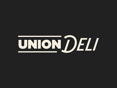 Union Deli deli identity knoxville lettering lockup logo modern tennessee tn type typography