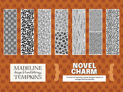 Seamless patterns based on kimono fabric design graphic design illustration pattern sketches