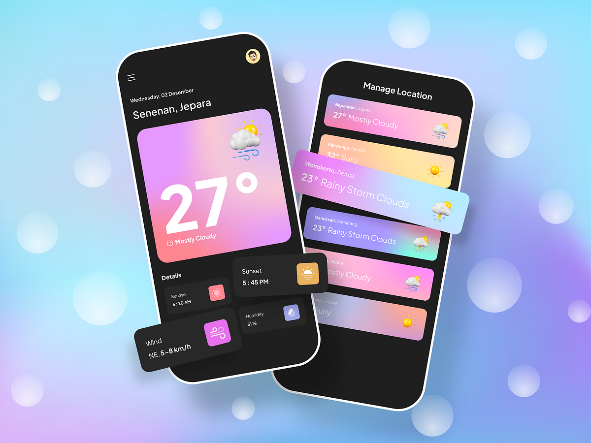 Browse thousands of Weather Card images for design inspiration | Dribbble