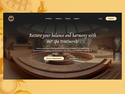 Spa Web Design UI 3d animation branding design elementor figma graphic design illustration logo motion graphics typography ui vector