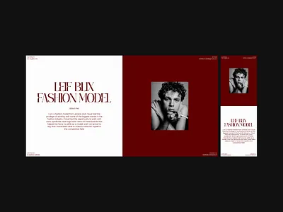 FELIX BLIX / FASHION MODEL PERSONAL WEBSITE CONCEPT branding design illustration landing page design logo minimalistic design modern design personal website portfolio website ui ui design ux ux design web web design