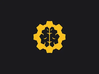 NeuralWorks ai brain branding cog hand drawn hand drawn logo hand drawn tech logo logo logo design logomark tech logo