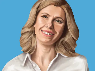 Gouache Portrait art gouache illustration portrait procreate