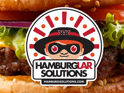 Hamburg Solutions: Promo Sticker Design design funny graphic design hamburg solutions illustration logo self promotion sticker vector