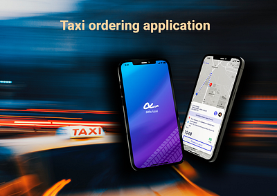 Taxi ordering application app application branding illustration interface design mobile app design taxi taxi app taxi application typography ui ux