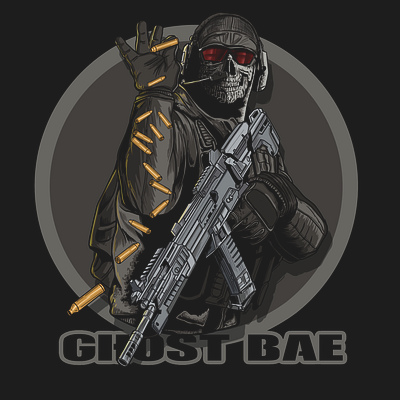 Shell Bae call of duty cod ghost graphic design video game war xbox