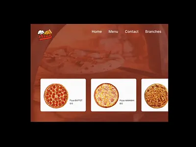 Pizza! app design designer figma graphic design ui ux webdesign website