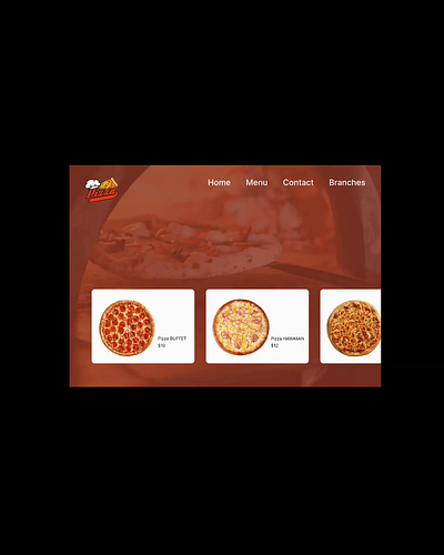 Pizza! app design designer figma graphic design ui ux webdesign website