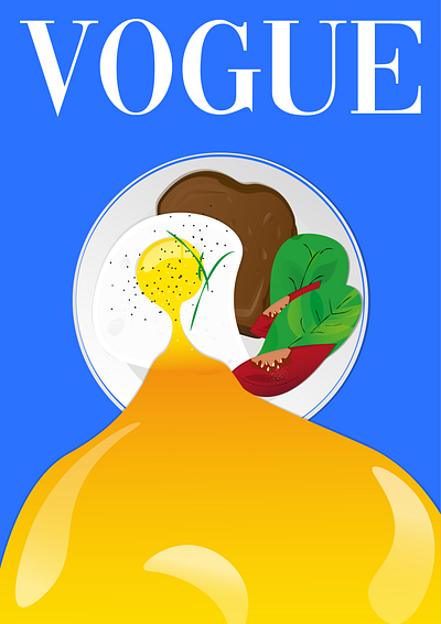 Vogue Food illustration vector
