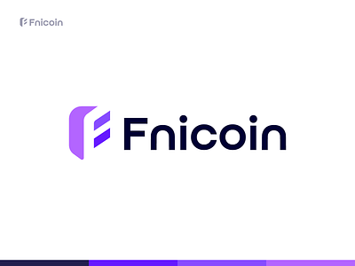 Fnicoin Logo Desing blockchain branding circle coin crypto currency data defi exchange finance fintech investment letter logo money nft tech technology token trade