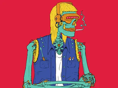 // t3chn0m4nc3r // 2d character design illustration illustrator vector