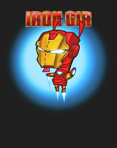 Iron gir animation invader zim iron man mashup t shirt