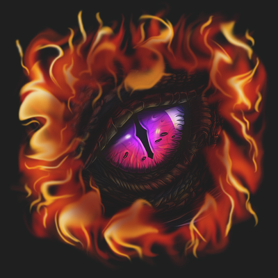 I see fire dragon eye fire flames smaug