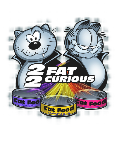 2fat2curious design fast and furious garfield graphic design heathcliff mashup t shirt