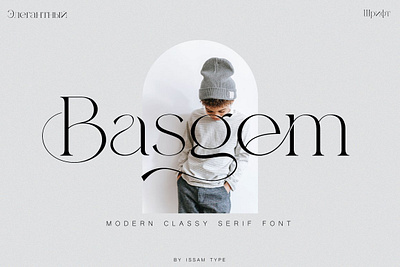 Basgem – Modern Serif Typeface serif typeface silhouette font