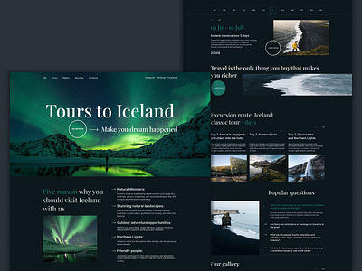 Landing page for travell blogger design graphic design ui ux uxui web design web designer webdesign