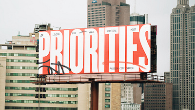 Priorities Billboard Mockup | Passion City Church advertising art billboard design graphic design marketing social media