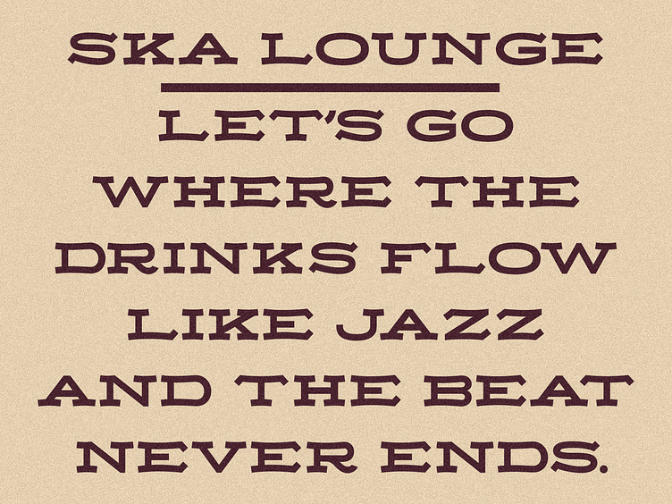 COLFAX SERIES Ska Lounge Display Font by Brad Ives on Dribbble