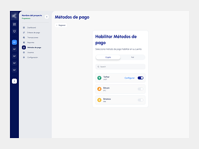 Métodos de pago btc crypto design enable crypto métodos de pago payment ui