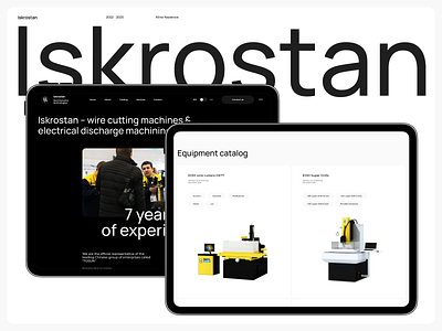 ISKROSTAN brand design business company figma homepage interface landing online store ui user experience ux web web design website