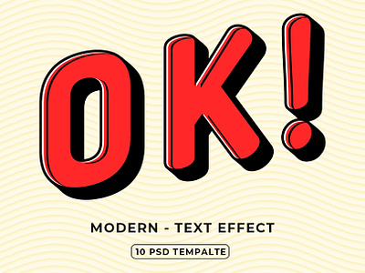 Modern - Text Effect 80s banner digital font font effect graphic style layer letter modern pop pop art retro sticker text text effect type typeset typographic