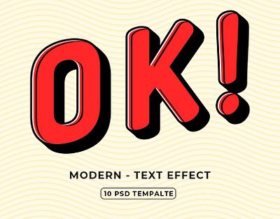 Modern - Text Effect 80s banner digital font font effect graphic style layer letter modern pop pop art retro sticker text text effect type typeset typographic