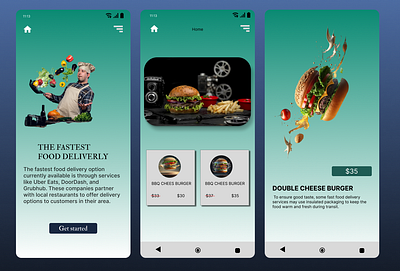 food app design branding food delivery mobileappdesign ui userexperince userprofile ux