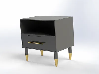 Night stand 3d branding design graphic design