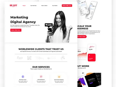 Beart 🌎 – Landing Page branding graphic design ui ux web design