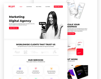Beart 🌎 – Landing Page branding graphic design ui ux web design