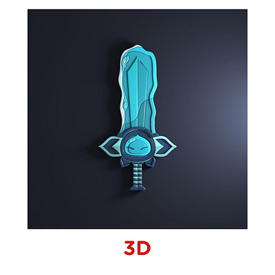 Day 05 - Blade (Lâmina) 3d 3d art 3d illustration cute illustration kawaii vector