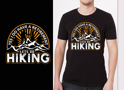 Hiking, Logo Tshirt Design clothing creative custom t shirt design graphic t shirt hiking tshirt design logo design logo tshirt design retro vintage sweatshirt t shirt t shirt logo trendy typography t shirt vintage tshirt