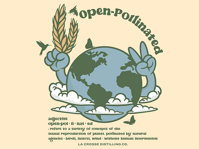 Open-Pollinated art branding design graphic design illustration tshirt