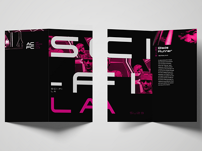 SCI-FI LA | Poster and Brochure Design booklet branding brochure design editorial graphic design poster tipografia typography