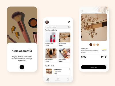 Kims cosmetic uiux
