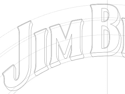 Jim Beam Process branding hand lettering lettering logo logotype type typography vectors